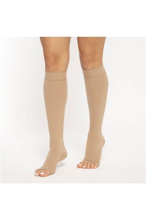 varimed Diz Altı ( Orta Basınç ) Burnu Açık Varis Çorabı- 7210