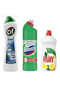 chndeko Cif Krem 500ml+dağ Esintisi 750ml+fairy 750ml