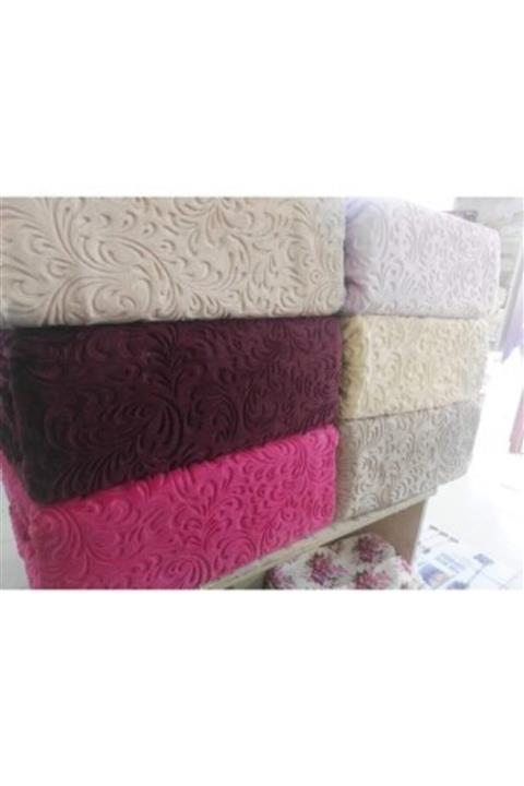 MİNK Battal Boy Kadife Battaniye - Bordo