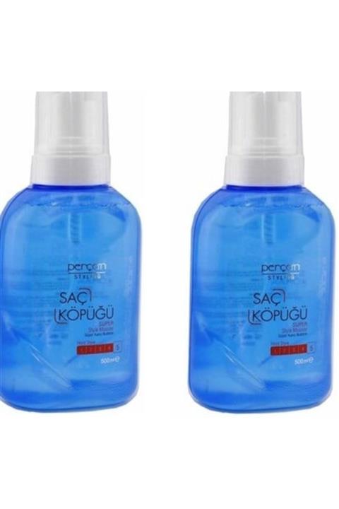 PERÇEM Sıvı Saç Köpüğü Süper Kalıcı Bukle 500 ml 2 Adet