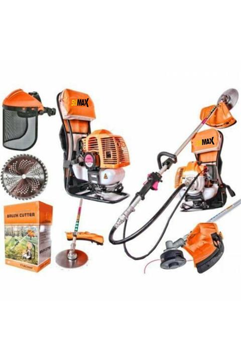 stilmax 4 Hp 2 Zamanlı 58cc Sırt Tipi Benzinli Motorlu Tırpan Ot Çim Çayır Biçme Kesme Makinesi