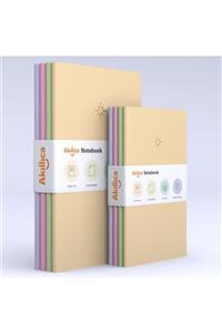 AKILLICA 8'li Defter Set Noktalı Soft Pastel Notebook