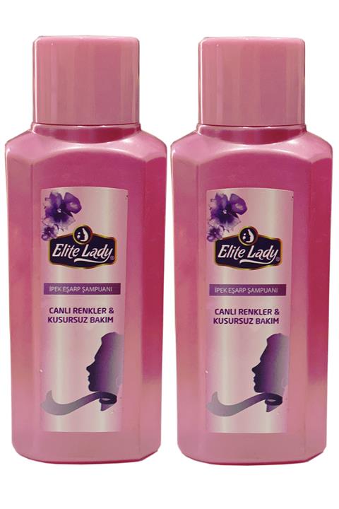 ELİT LADY 2'li Ipek Eşarp & Şal Şampuanı 250 Ml Renk Soldurmayan Renk Koruyucu Eşarp Şampuanı Şal Şampuanı