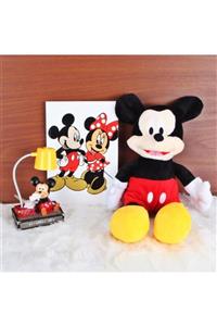 HediyeKanalı Mickey Minnie Mouse Günlük Hatıra Defteri Mickey Uyku Arkadaşım Peluş Işıklı Biblo Seti