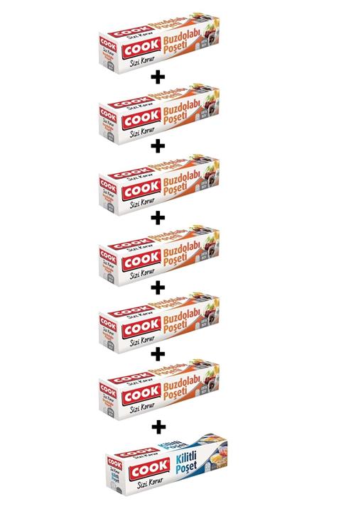 COOK Hediyeli Orta Boy Buzdolabı Poşeti Avantaj Paketi