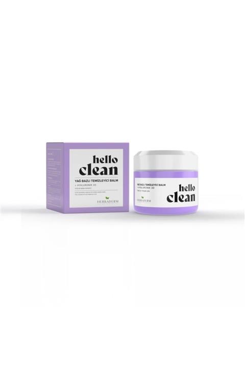 Herbaderm Hello Clean Yağ Bazlı Temizleyici Balm Yoğun Nemlendirici + Hyaluronik 3d