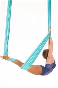 Bundera Yoga Fly Hamağı Mavi Tavana Askılı Yer Çekimsiz Fitness Pilates Hava Akrobasi Egzersiz Denge Aleti
