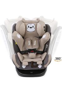 YOYKO Monkey 360 ° Dönebilir Yatabilir 0-36 Kg Oto Koltuğu Isofıx/sıp/latch - Coffee