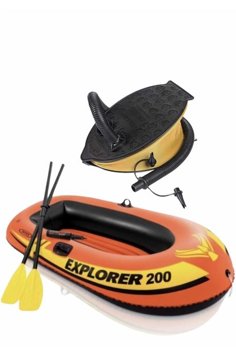 Intex Şişme Bot Explorer200+kürek+ayaklı Pompa 185x94x41cm