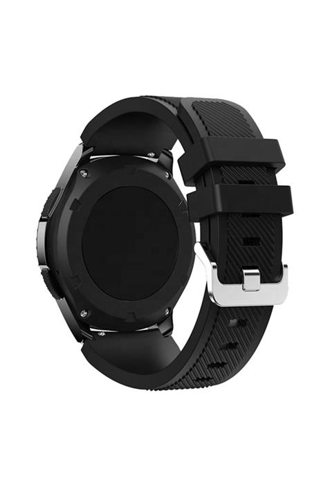 Huawei Watch Gt 3 46mm Uyumlu Klasik Çizgi Desenli 22mm Silikon Kordon