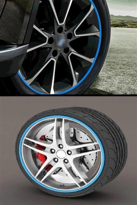 BFC TRADİNG Araba Jant Ve Trim Dekorasyon Bandı Mavi -es0002