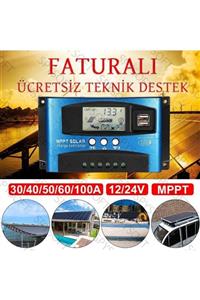 SpySoft 60a Mppt Solar Kontrol Cihazı 12v-24v Solar Akü Şarj Kontrol Cihazı Regülatörü Garantili