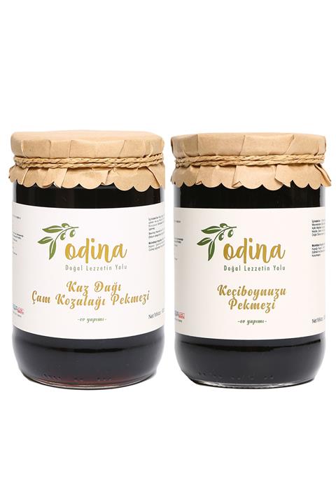 ODİNA Çam Kozalağı Pekmezi 825 Gr Ve Keçiboynuzu Pekmezi 825 Gr