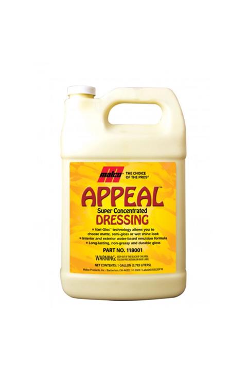 MALCO Appeal Dressing - Torpido - Plastik - Trim - Lastik Parlatıcı - 3.78 Lt