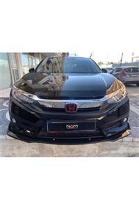 NamTuning Honda Civic 2016 Fc5/s (3 Parça) Tampon Altı Ön Ek Race P. Black