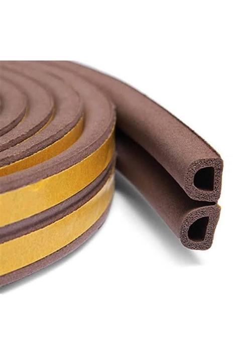 Açık Dükkan Kapı Pencere Kauçuk Izolasyon Bandı / Fitili Kahverengi 2x1=2 Metre