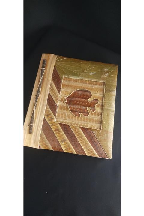 Arzu Cadılar Için Gölgeler Kitabı/papirüs Yapraklı Doğal Ciltli Defter