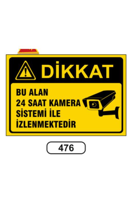 ERGÜNDOĞDU Bu Alan 24 Saat Kamera Sistemi Ile Izlenmektedir Uyarı Levhası