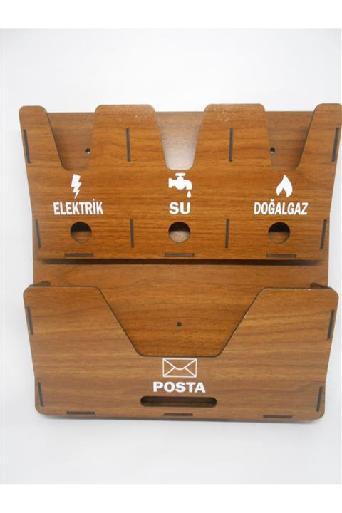 Propikko Ahşap Posta Kutusu Apartman Ortak Posta Faturalık