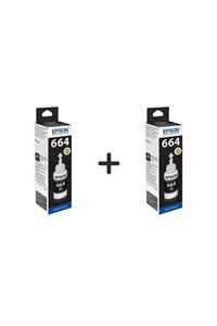 EPSON T6641 Ecotank L3050 Uyumlu Siyah Mürekkep Kartuşu  2'li