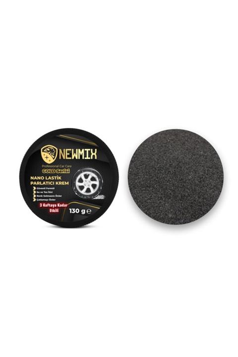 NEWMİX Seramik Etkili Gold Serisi Nano Lastik Parlatıcı Krem 130g