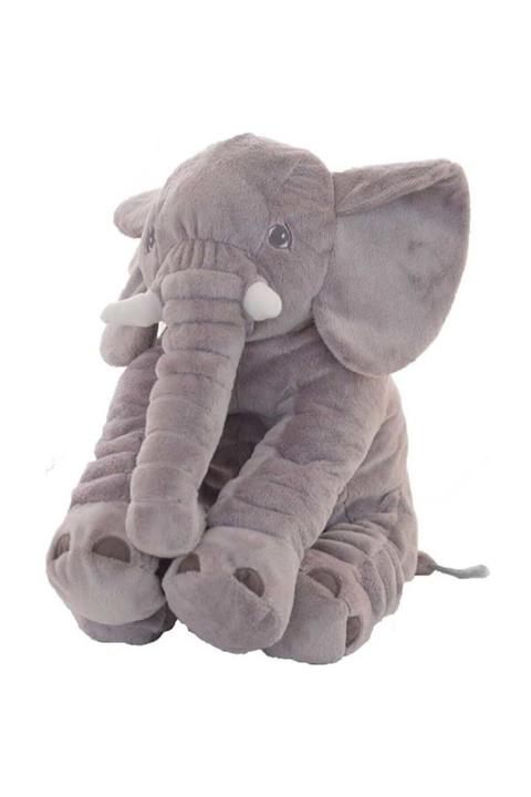 Morkese Uyku Arkadaşım Peluş Yumuşak Fil 65 Cm - Gri