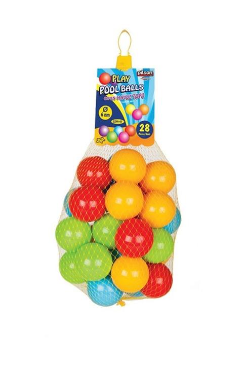 PİLSAN Oyun Havuz Topları Filede 6 Cm 28'Li