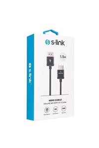 SLink Swapp SW-HD1 HDMI TO HDMI 1.5m Siyah 2.0 Ver Real3D 2160P 4K Ultra DH Kablo