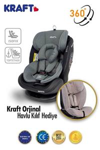 Kraft Spin Fix Plus Isofixli 0-36 Kg Oto Koltuğu - Havlu Kılıf Hediyeli