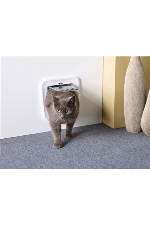 Savic Access 4 Way Classic Kedi Kapısı Beyaz