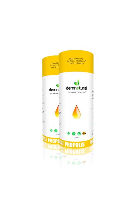 Dem Natural Demnatural Su Bazlı Propolis Damla 50ml Sertifikalı - 2 Adet