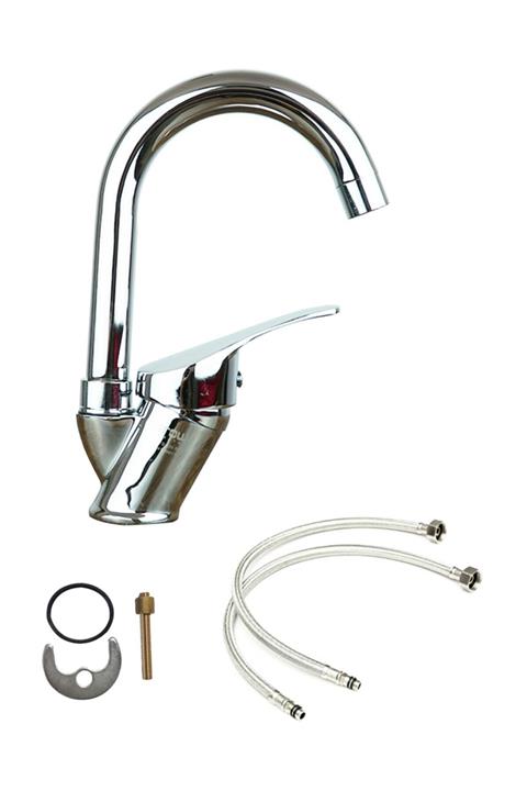 Grow Premium Kalite Mix Lavabo Musluk Bataryası Sıcak Soğuk Girişli