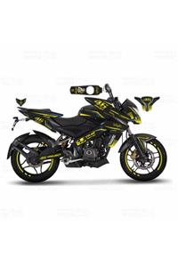 monero Bajaj Pulsar 200 Ns 46 Project Carbon Desing Sticker Set