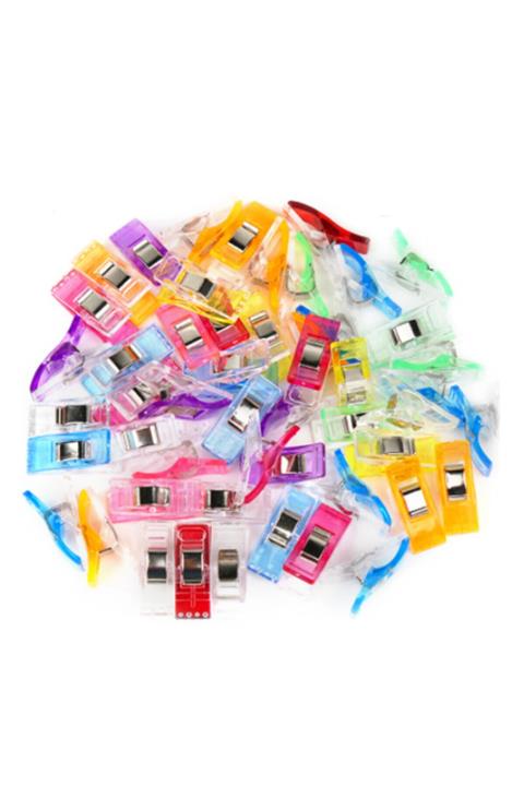 Artus Tedarik Dikiş Nakış Kumaş Kağıt Maşası Plastik Klips Tutucu Mandal Küçük