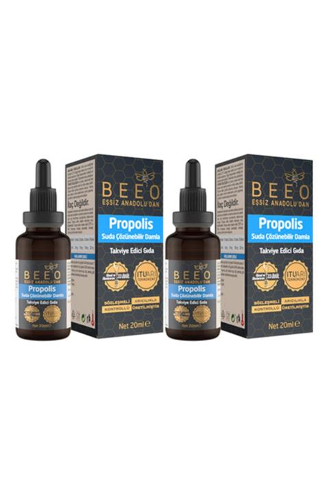 BEE'O 2 Adet 20 ml Suda Çözünür Propolis Damla