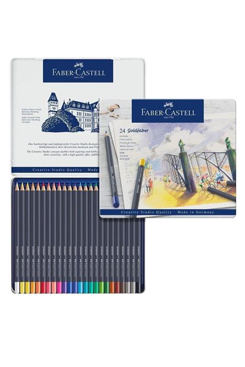 Faber Castell Faber-castell Kuru Boya Kalemi Goldfaber 24 Renk 11 47 24