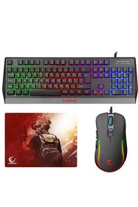 Rampage Master Style Gaming Oyuncu Set 3'lü (klavye+mouse+pad)