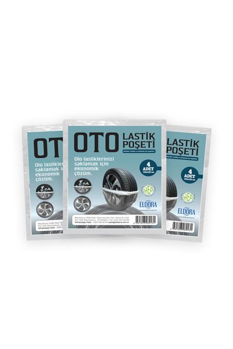 Eldora Lastik Saklama Poşeti 2 Paket (8 Adet)