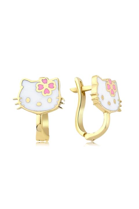 Hello Kitty Altın Küpe Kp2448a