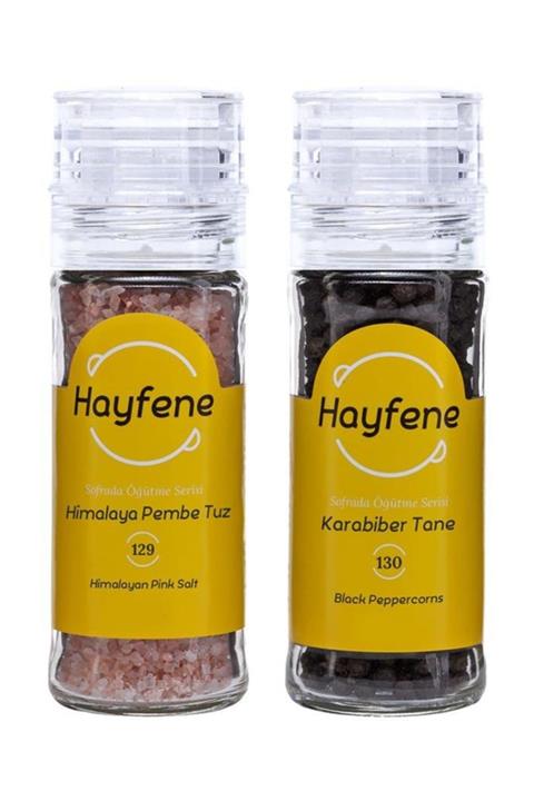 Hayfene Karabiber & Himalaya Tuz Değirmen Seti