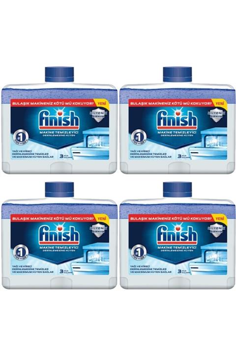 Finish Makine Temizleyici Sıvı 250 Ml 4 Adet