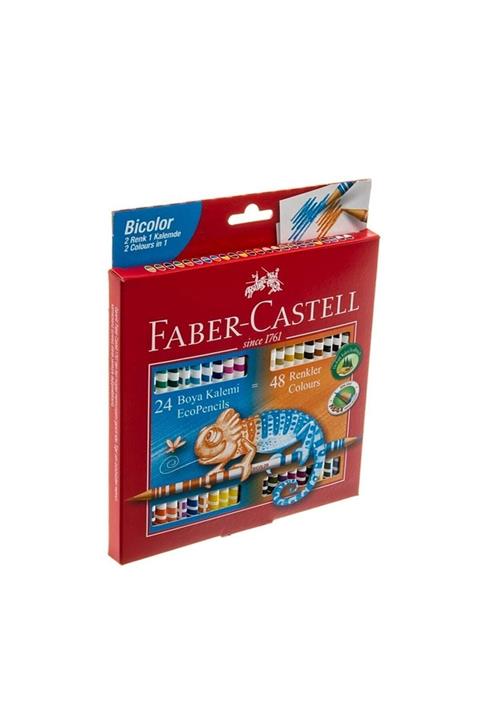 Faber Castell Faber-castell Bicolor Boya Kalemi 48 Renk