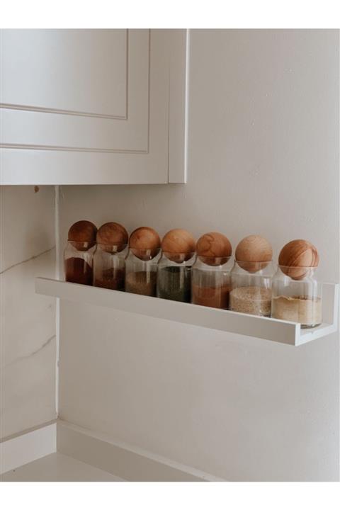 Dekorzdükkan 6'lı Top Kapaklı Cam Kavanoz