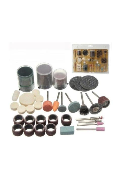 adisda 105 Parça Gravür Oyma Dremel Taşlama Zımpara Aksesuar Uc Seti