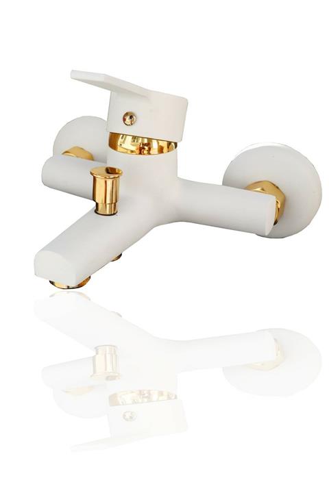 EMIR Beyaz Banyo Batarya Musluk (altın Ara)