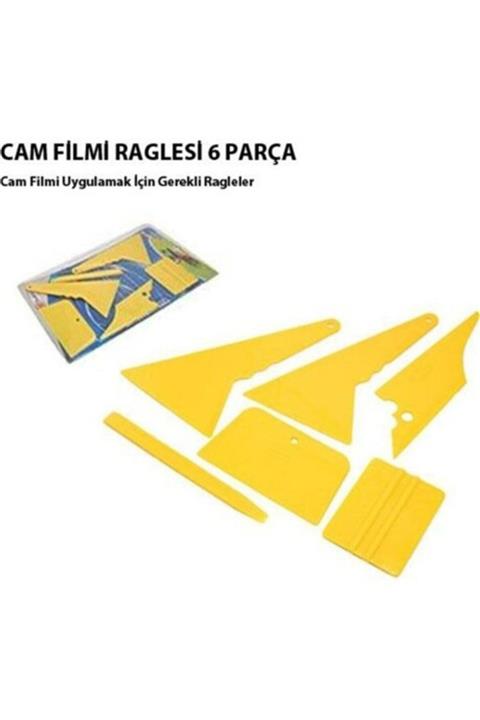 Carub Cam Filmi Çekme Uygulama Aparatı Profesyonel 6 Parça Set