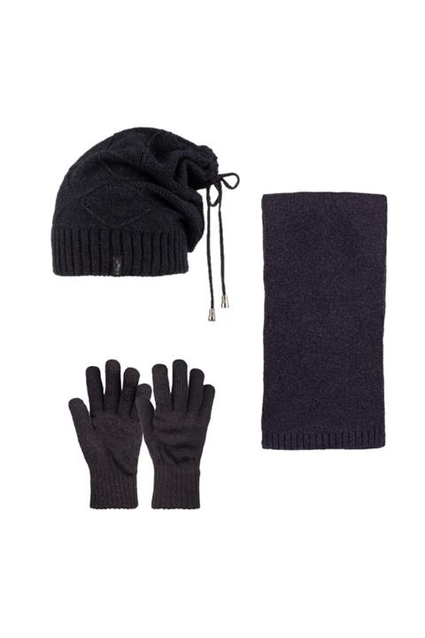 Suyutti Erkek 3 Lü Takım Atkı Bere Ve Eldiven Lacivert