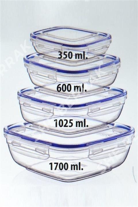 she berrak 8 Parça Kilit Kapak Saklama Kabı Seti