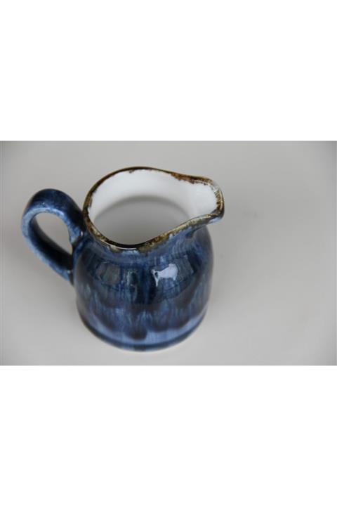 Kütahya Porselen Sütlük Dalgalı Mavi Renk