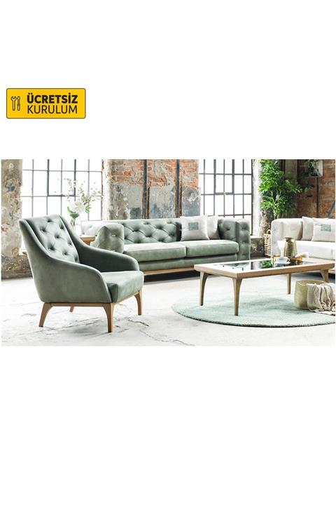 Vivense Oslo Koltuk Takimi Yeşil